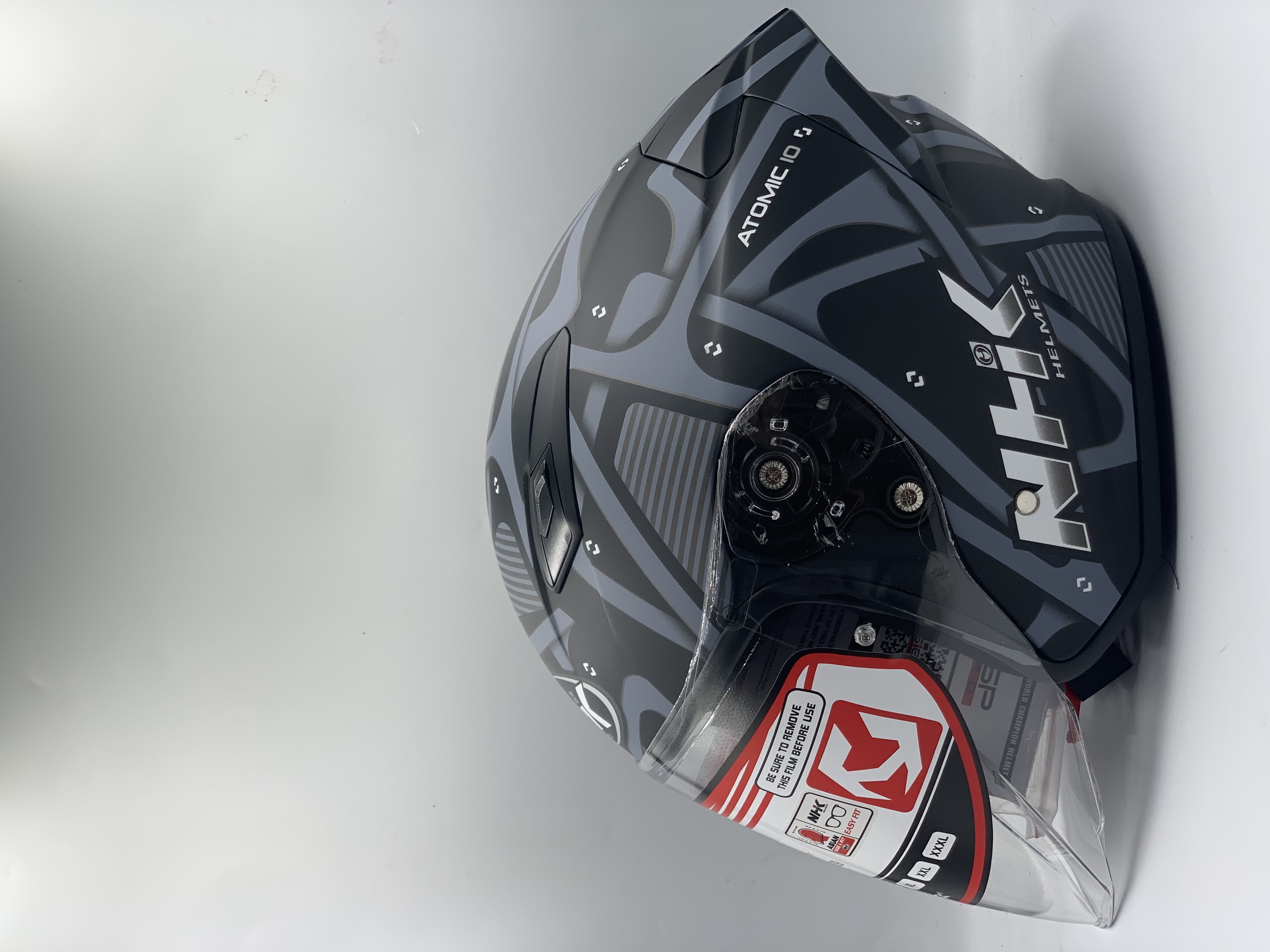 NHK Helmet S1GP S Atomic Black/ Silver Doft Matt(ECE 22.06)